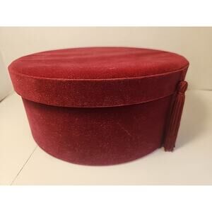 Vtg BAL A VERSAILLES Gift Set Red Velvet Box No Product. Box For Display Only